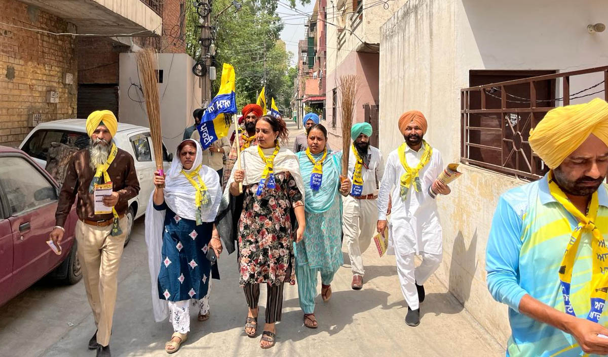AAP नेताओं का चुनाव प्रचार